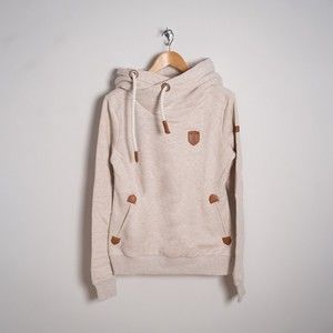 Wanakome Women's Artemis Heather Oatmeal Pullover Beige Hoodie Size Small